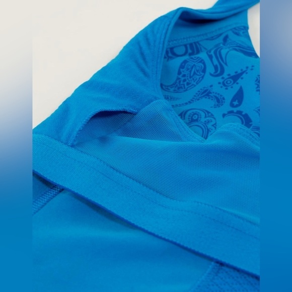 Lululemon Energy Tank Paisley Cornflower / Cornflower Size 8 - Picture 4 of 9